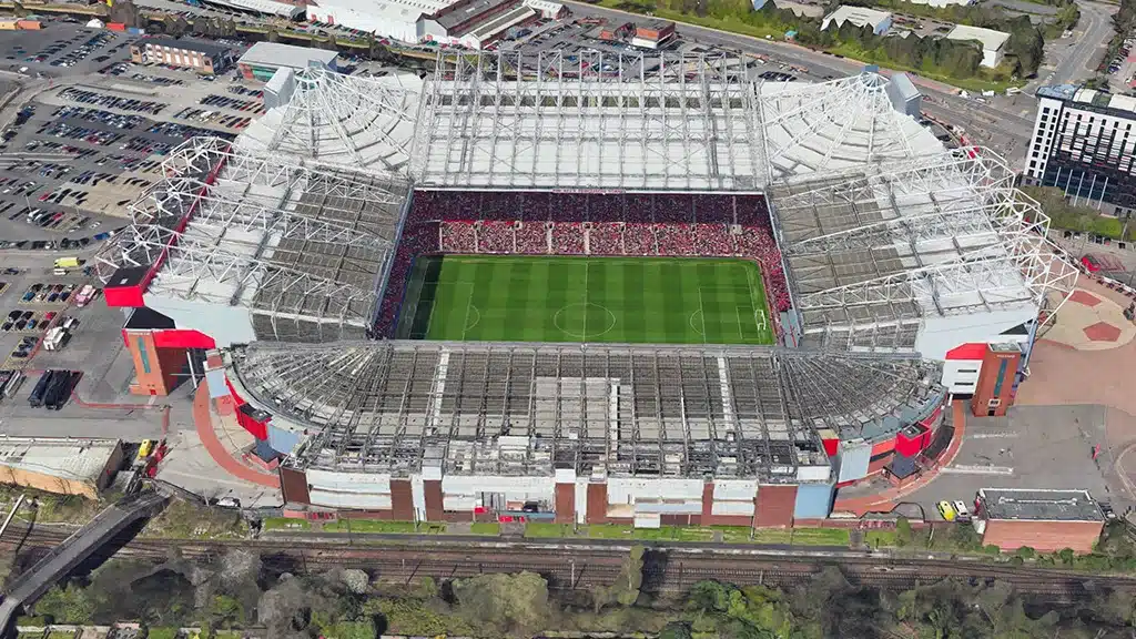 Stades de football Manchester Old Trafford 74.310 places 1909