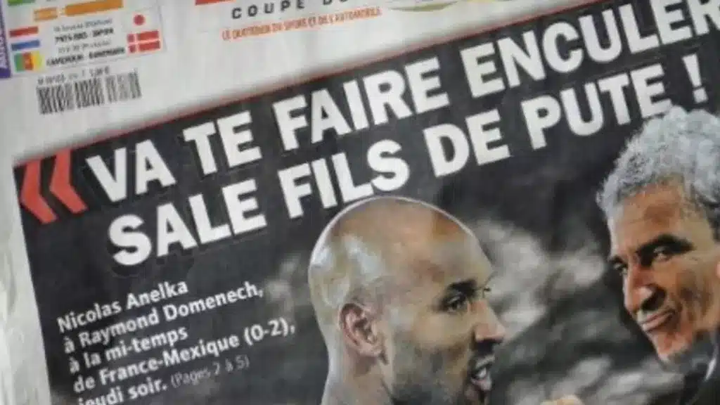 L’Incident Nicolas Anelka : Début de la Crise