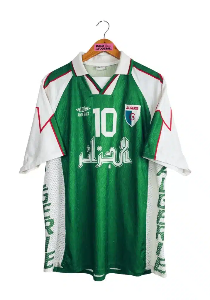 Maillot équipe Algérie 1998 (backtothefootball.com)